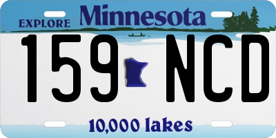 MN license plate 159NCD
