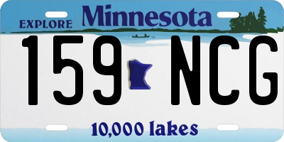 MN license plate 159NCG