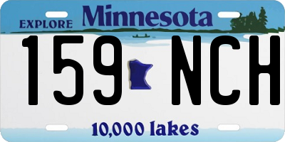 MN license plate 159NCH