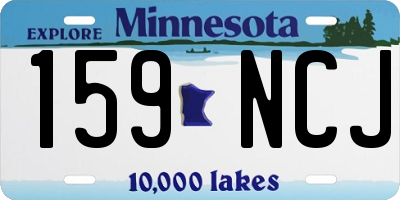MN license plate 159NCJ