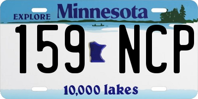 MN license plate 159NCP