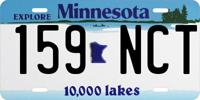 MN license plate 159NCT