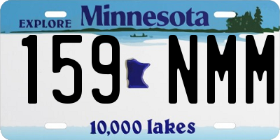 MN license plate 159NMM