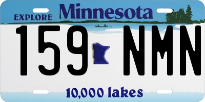 MN license plate 159NMN