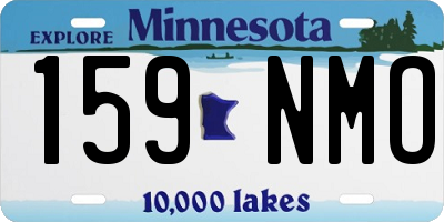 MN license plate 159NMO