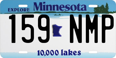 MN license plate 159NMP