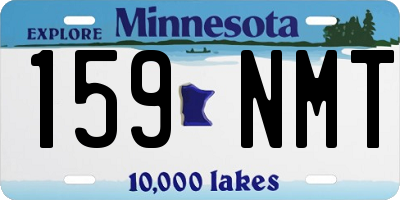MN license plate 159NMT