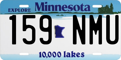 MN license plate 159NMU