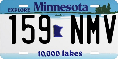 MN license plate 159NMV