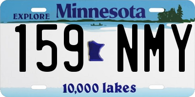 MN license plate 159NMY