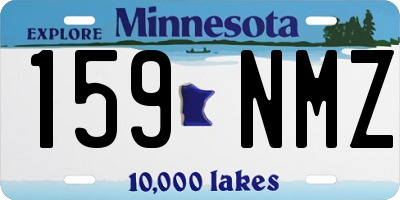 MN license plate 159NMZ