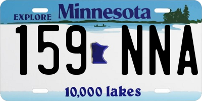 MN license plate 159NNA