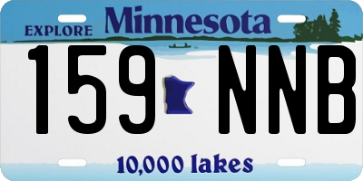 MN license plate 159NNB
