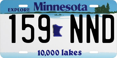 MN license plate 159NND