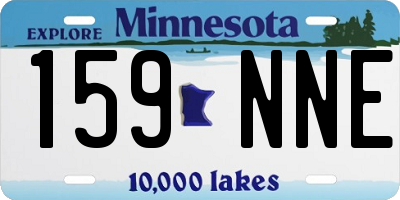 MN license plate 159NNE