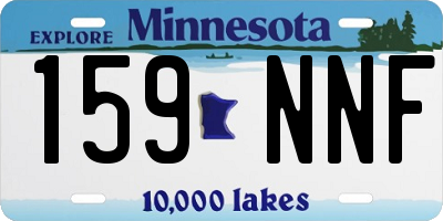 MN license plate 159NNF