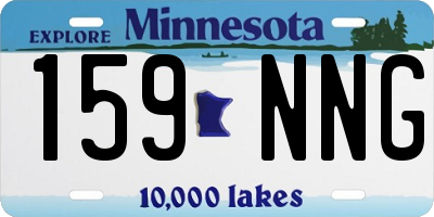 MN license plate 159NNG