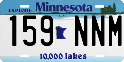 MN license plate 159NNM