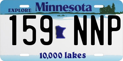 MN license plate 159NNP