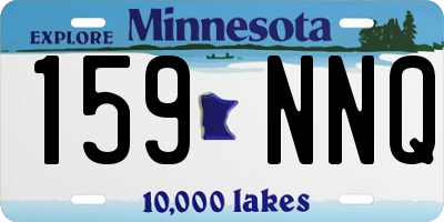 MN license plate 159NNQ
