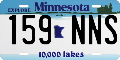 MN license plate 159NNS