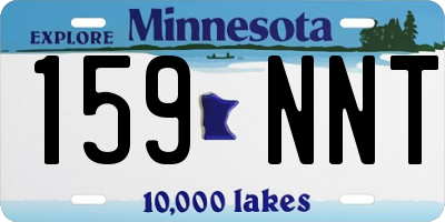 MN license plate 159NNT