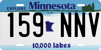 MN license plate 159NNV