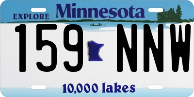 MN license plate 159NNW