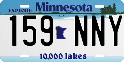 MN license plate 159NNY