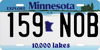 MN license plate 159NOB