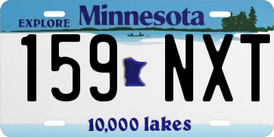 MN license plate 159NXT