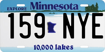 MN license plate 159NYE