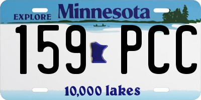 MN license plate 159PCC