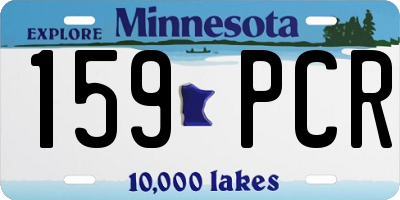 MN license plate 159PCR