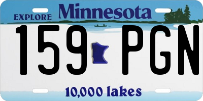 MN license plate 159PGN