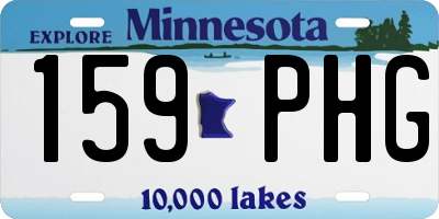 MN license plate 159PHG