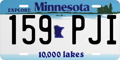MN license plate 159PJI
