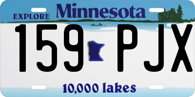 MN license plate 159PJX
