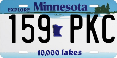 MN license plate 159PKC