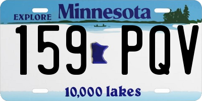 MN license plate 159PQV