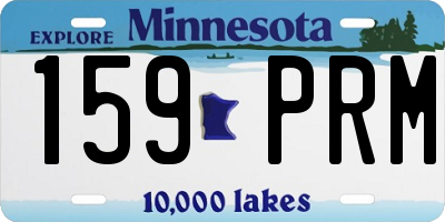 MN license plate 159PRM