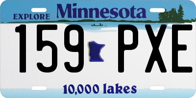 MN license plate 159PXE