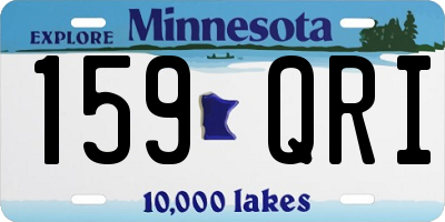 MN license plate 159QRI