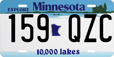 MN license plate 159QZC