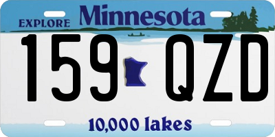 MN license plate 159QZD