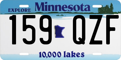 MN license plate 159QZF