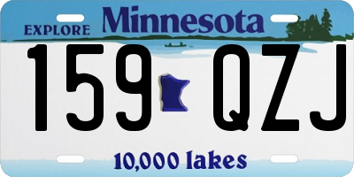MN license plate 159QZJ