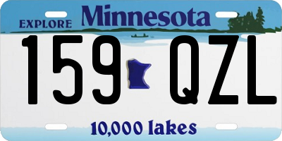 MN license plate 159QZL