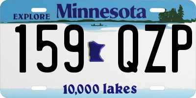 MN license plate 159QZP