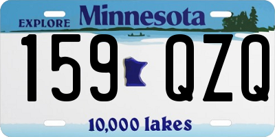 MN license plate 159QZQ